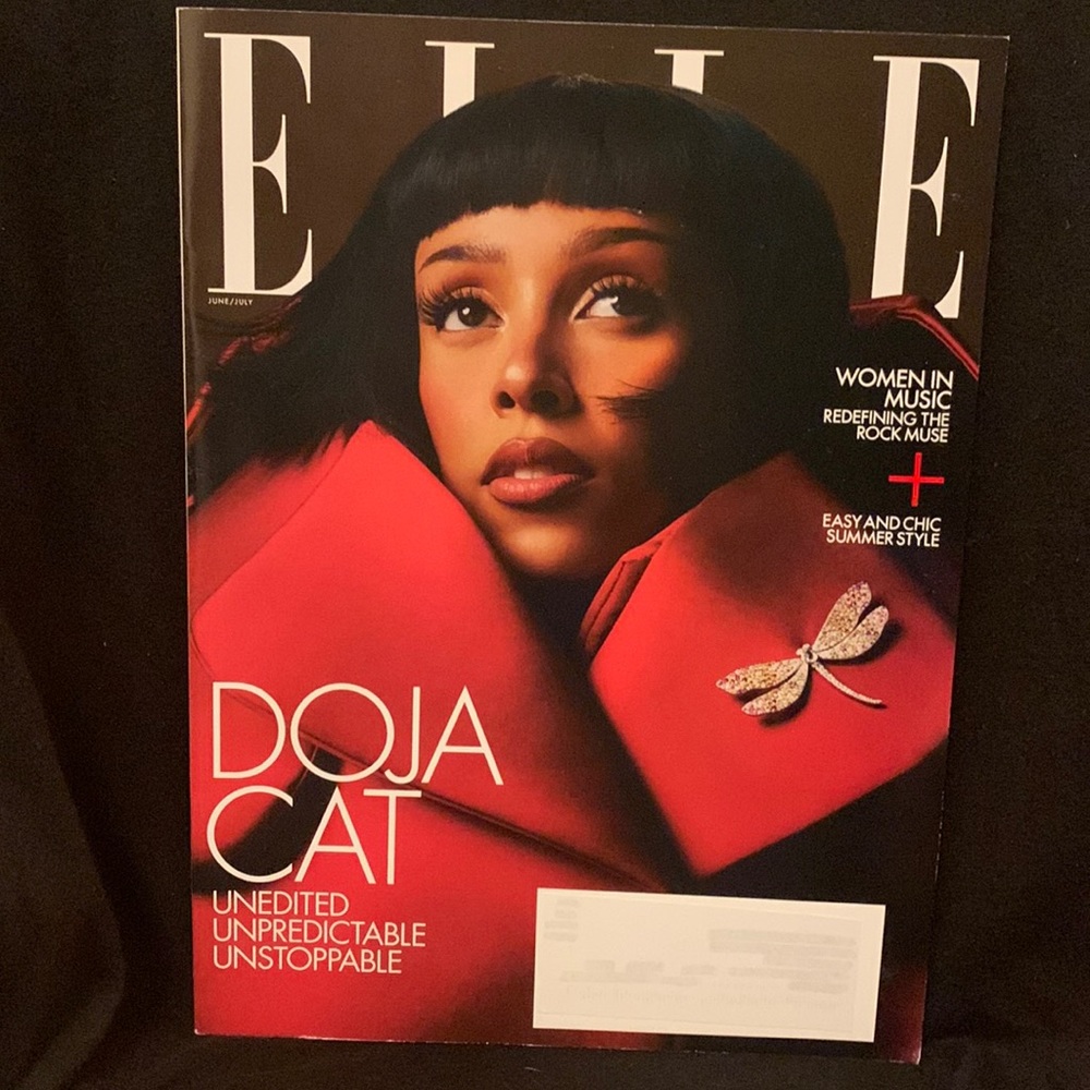 Doja Cat Elle Magazine June / July 2022 New